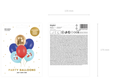 Preview: Latexballons - SET: Flugzeuge - je ø 30cm